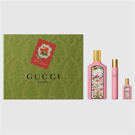 gucci flora miniature|flora gorgeous gardenia gift set.